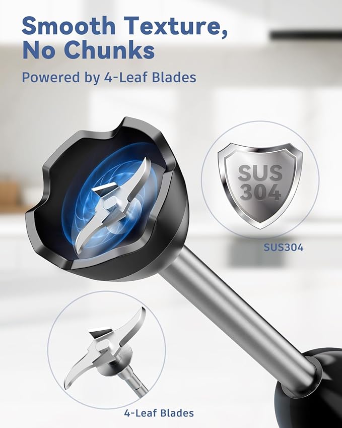 LINKChef 7-in-1 Immersion Blender, 800W Hand Blender