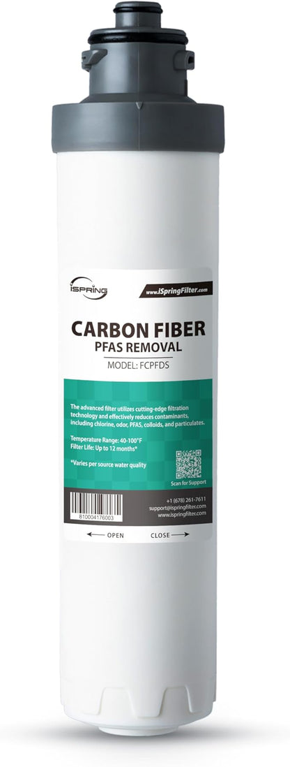 iSpring SGS-Tested PFAS Removal Carbon Block Replacement Water Filter Cartridge