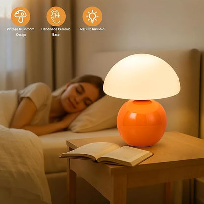 Mushroom Table Lamp, Dimmable Ambient Lighting