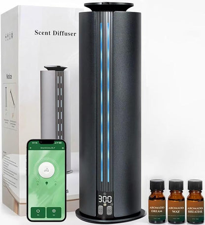 1800 Sq Ft Cordless Waterless Diffuser, 100ml Hotel Collection Diffuser Scent