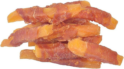 Dog Treats, Chicken Wrapped Sweet Potato Dog Snacks, Puppy Training Snacks Rawhide Free Treats 0.5lb/227g