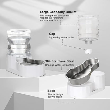 RIZZARI Gravity Water Bowl Dispenser