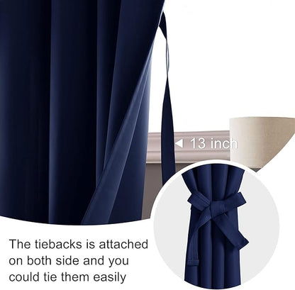 JIUZHEN Short Blackout Curtains