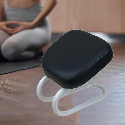 Kneeling Meditation Stool Chair Sturdy Ergonomic Compact Adults Comfortable Gift Seat Meditation Bench for Studio Praying, Black