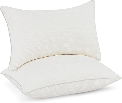 Leeden 12x20 Pillow Insert Set of 2 - Firm and Fluffy Lumbar Pillow Inserts, Rectangle Interior Sofa Pillow Inserts, Decorative Pillow Insert Pair - Beige Couch Pillow