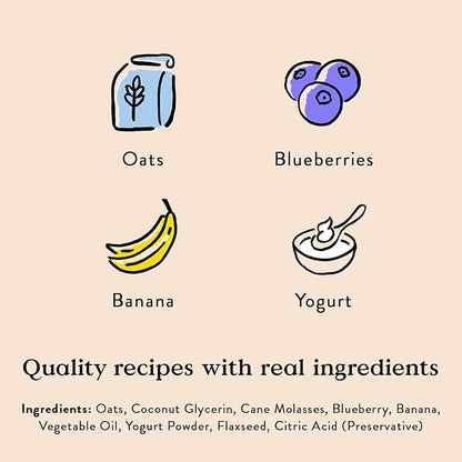 Bocce's Bakery Berry Smoothie Wellness Treats for Dogs, Wheat-Free Everyday Dog Treats, Made with Real Ingredients, Baked in The USA, All-Natural Soft & Chewy Cookies, 6 oz