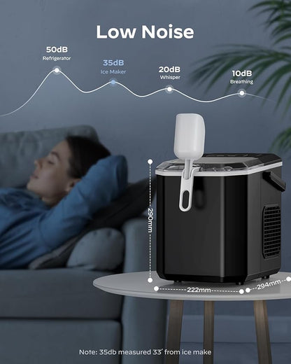 Silonn Ice Maker Countertop, Portable Ice Machine