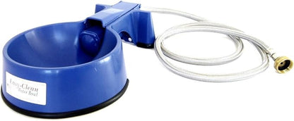 The Easy-Clean Auto-Fill Water Bowl For Dog with (5-Foot) Long Stainless Steel Hose, 32 ounces,Blue