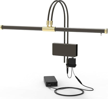 Cocoweb 22" Battery Powered Grand Piano Lamp in Mahogany Bronze - LED, Adjustable, Quality Lighting