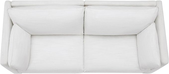CHITA Luxury Oversized Loveseat Sectional Sofa Couch, Premium Down Filled Modular Sectional Sofa, FSC Certified, 80‘’ Width, 2 Seat Cloud Couch for Living Room, Cream