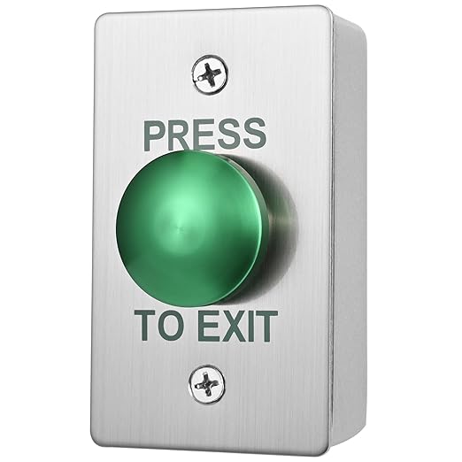 Push to Exit Button for Door Access Control Big Press Button Waterproof