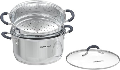 SUNHOUSE - 3.1 Quart Steamer Pots