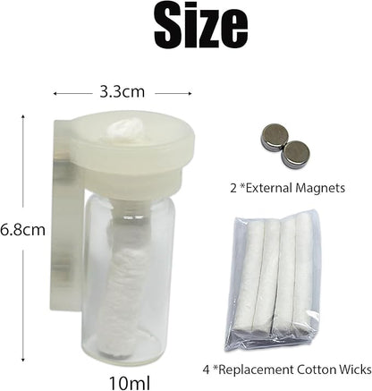 Jumping Spider Water Dispenser, Magnetic Hanging Feeder,Suitable for Jumping Spiders,Tarantulas, Praying Mantises,Arboreal Animals, and Other Small Animal Enclosure Accessories (Transparent, 10ML)
