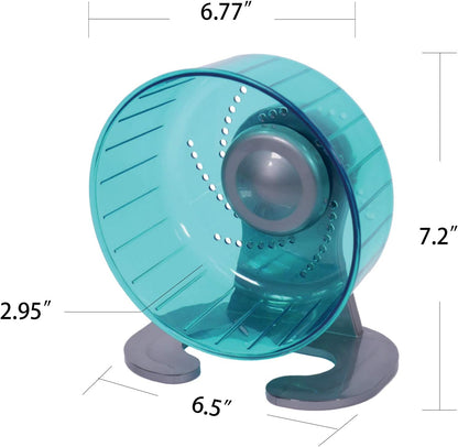 Petest Hamster Exercise Wheel, Silent Spinner Hamster Running Wheels, Diameter 6.7 inch, Green