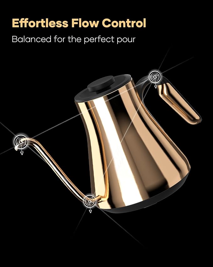 Cocinare FLOW B9 Gooseneck Electric Kettle, Precise Temperature Control