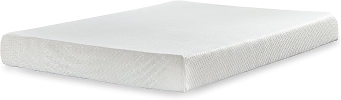 Signature Design by Ashley King Size 8 Inch Medium Firm Charcoal Gel & Green Tea Infused Memory Foam Mattress for Pressure Relief, Fiberglass Free, Mattress In A Box