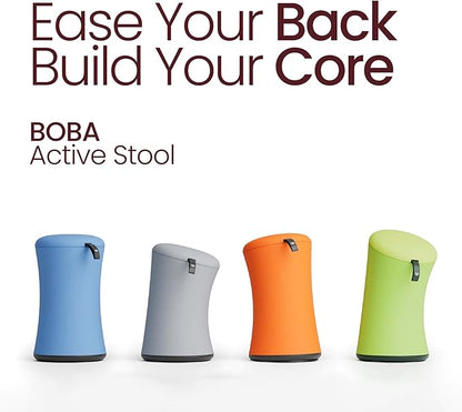 TopJob Boba Chair Stylish Active Wobble Stool, ADHD Chair, Improves Posture and Focus, Ergonomic with Height Adjustable Stool for Adults Children for Home Office, Study Room (Midnight Black)