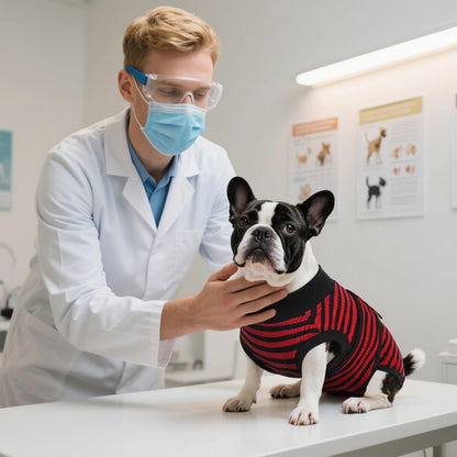 Kuoser Recovery Suit for Dogs Cats After Surgery, Professional Pet Recovery Shirt Dog Abdominal Wounds Bandages, Substitute E-Collar & Cone,Prevent Licking Dog Onesies Pet Surgery Recovery Suit