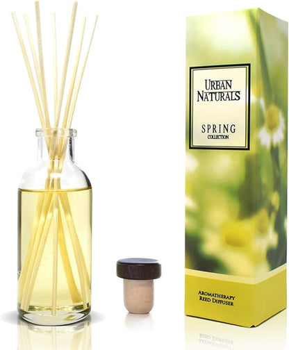 Urban Naturals Spring Clean Reed Diffuser Oil Set | Fresh, Crisp Fragrance of