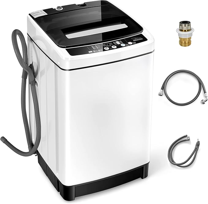 Giantex Portable Washing Machine, 2 in 1 Full Automatic Laundry Washer 1.5Cu.Ft