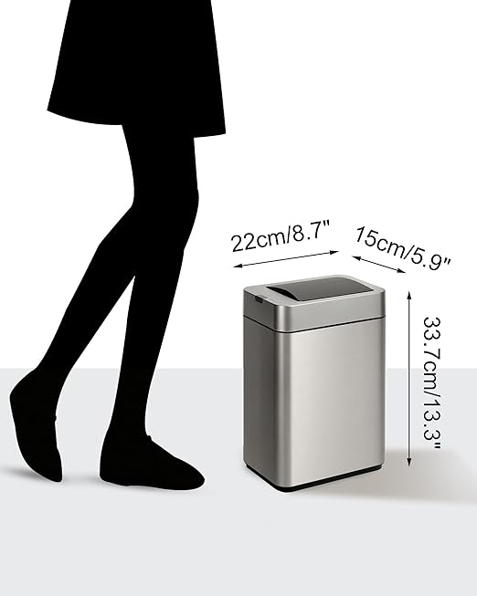 ELPHECO Bathroom Trash Can