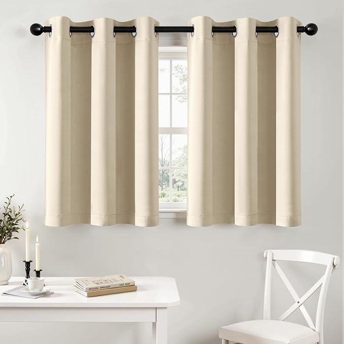 MIULEE Short Curtains for Windows