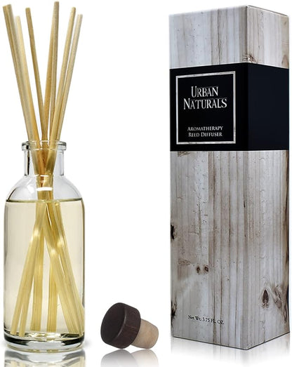 Urban Naturals Vanilla Bean Scented Oil Reed Diffuser Gift Set | Vanilla Cream