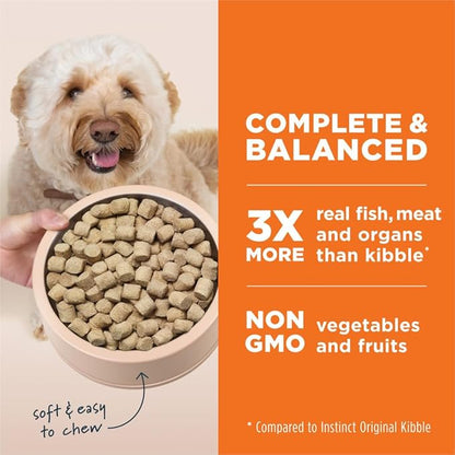 Instinct Freeze Dried Raw Meals, Natural Dry Dog Food, Grain Free - Wild Caught Pollock, 24 oz. Bag