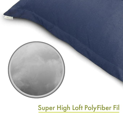 Majestic Home Goods Wales Floor Pillow, Navy