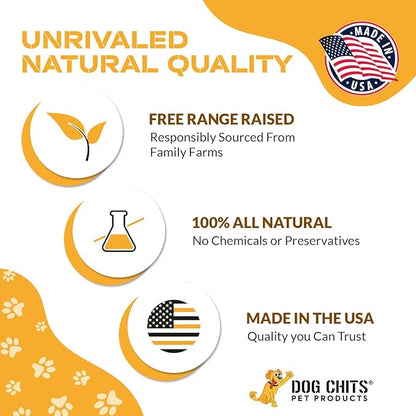 Dog Chits Lamb Ears for Dogs – 100% Natural Baked Lamb Ear Dog Treats – Grain-Free, High Protein, Lower Fat Training Chews – Dental Health & Joint Support – for Large, Medium Dogs – 15 Pack