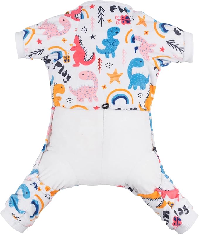 CuteBone Small Dogs Outfit Soft Puppy Onesies Pjs Dog Pajamas Pet Coat Cat Apparel Comfy Doggie Jumpsuit Bodysuit for All Seasons P159XL