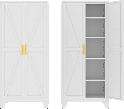 71" Tall Pantry Cabinet, Kitchen Pantry Storage Cabinets