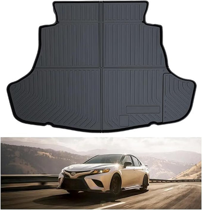 Cargo Liners for 2018-2026 Camry All Weather Rear Floor Trunk Tray Mats | Protector 3D Waterproof Durable Odorless Flexible Black TPO Accessories for Toyota 2018-2026 Camry