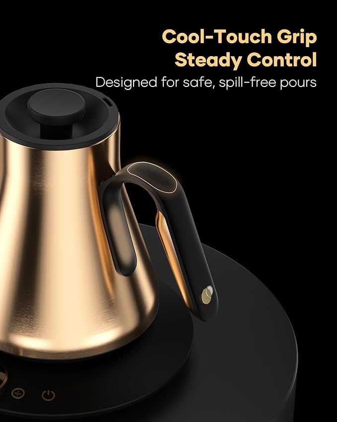 Cocinare FLOW B9 Gooseneck Electric Kettle, Precise Temperature Control