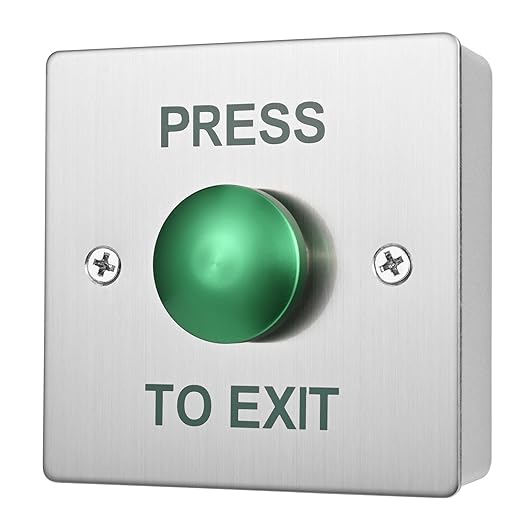 Push to Exit Button for Door Access Control Big Press Button Waterproof