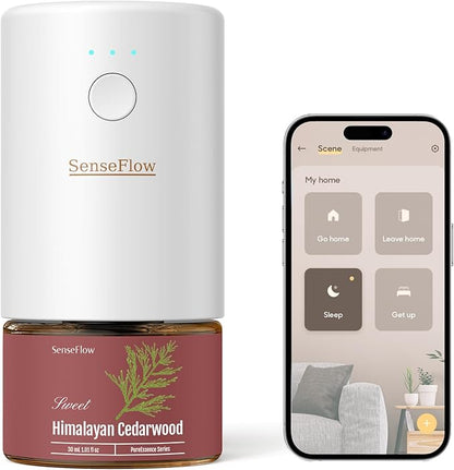 SF101S Pro Smart Waterless Essential Oil Diffuser, Plug in Aromatherapy