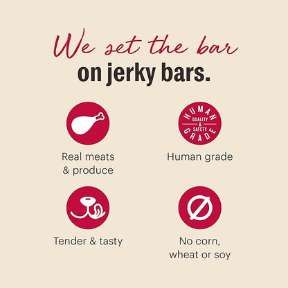The Honest Kitchen Jerky Harvest Mini Bars: Beef Recipe With Carrots & Apples, 4 oz Bag