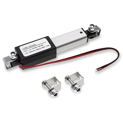 NORJIN Mini Electric Linear Actuator 12V 2 inch Stroke, Speed 0.6inch/s