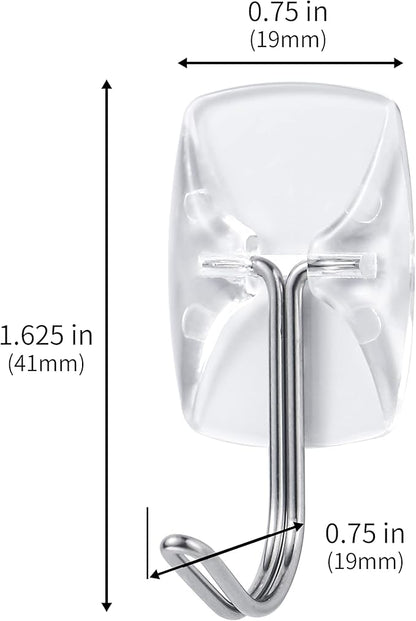 60 Small Hooks+80 Removable Strips, Damage-Free Utility Hooks, Heavy Duty