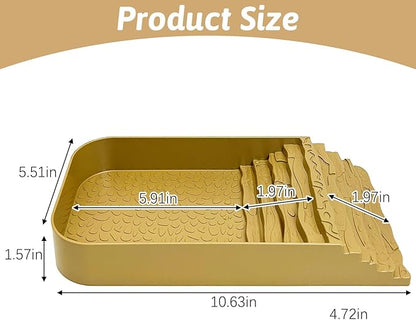 PINVNBY Reptile Bathing Pool Plastic Tortoise Food Dish with Ramp Reptile Food Dish & Water Bowl Tortoise Habitat Accessories for Frog Lizard Box Turtle