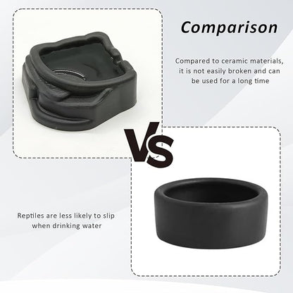 6 Pcs Spider Micro Water Bowls, Mini Resin Dish for Tarantula, Spider, Millipede and Tiny Reptiles, Food/Water Dish for Enclosure Accessories (1.65" D, 0.59" H)