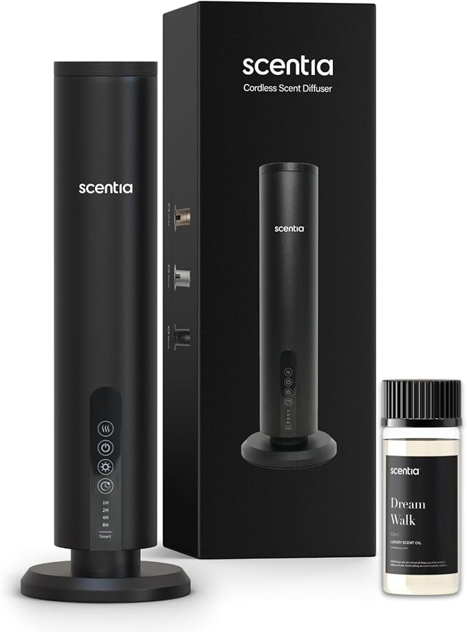 Scentia Max Wireless Diffuser for Home – Rechargeable Battery-Operated
