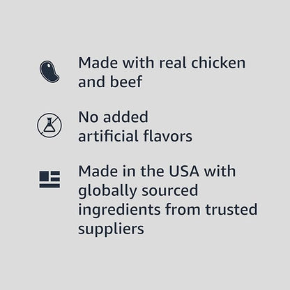 Amazon Basics Wet Dog Food Variety Pack, Country Stew Flavor and Cuts in Gravy with Beef, Made with Natural Ingredients, 13.2oz Cans (Pack of 12)