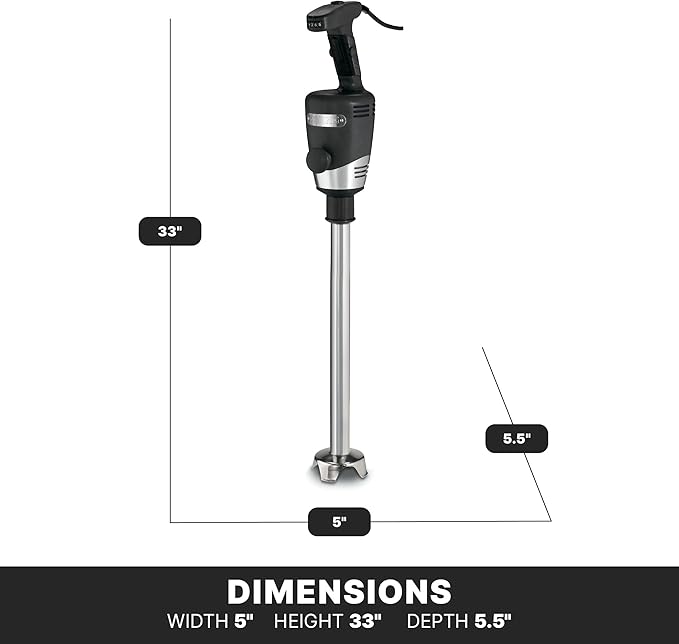 Waring Commercial Big Stix Heavy Duty Stick Immersion Hand Held Blender
