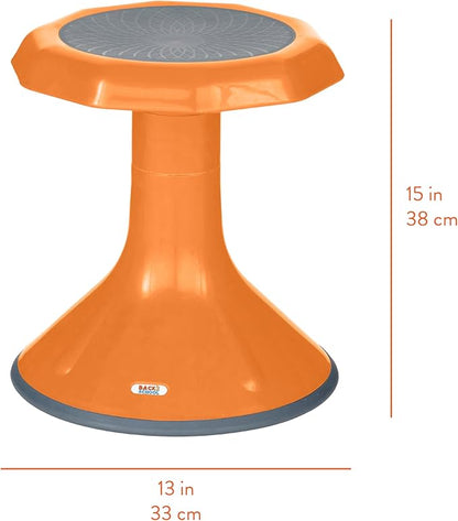 Back2School Express Wobble Stool, 15", Flexible Seating, Orange