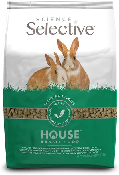 Supreme Petfoods Science Selective House Rabbit Food, Brown,Natural,52.8 ounces