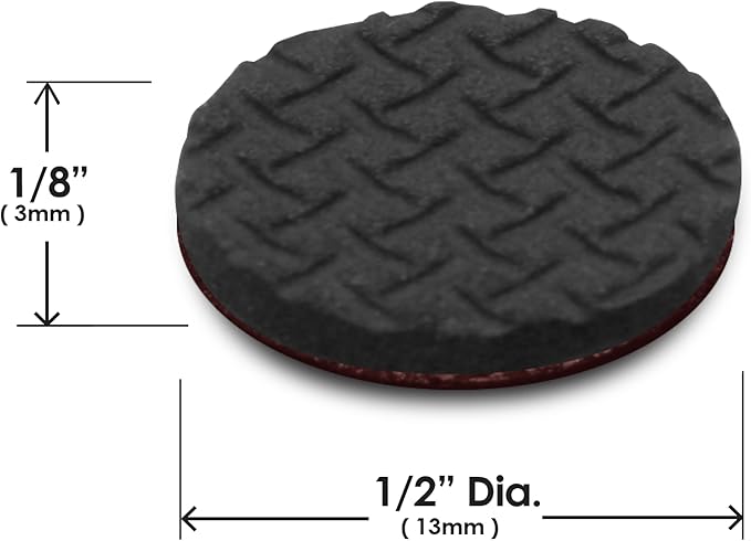 Slipstick GorillaBumperPads Premium 1/2” Rounds Adhesive Non Slip Pads/Bumpers (64 Gripper Dots) Perfect Grips for Small Items/Décor, Cabinet Stoppers, Drawer/Door Bumpers, Glass/Picture Frame Pads