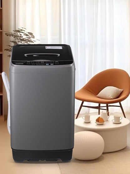 17.7 lbs Washing Machine with Drain Pump, Full Automatic Washer with 10 Wash
