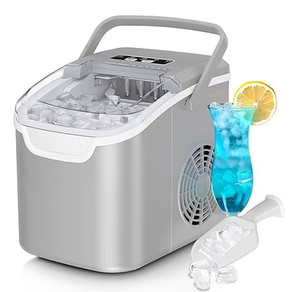 Antarctic Star Countertop Ice Maker, 9 Cubes in 6 Mins, Portable Ice Machine