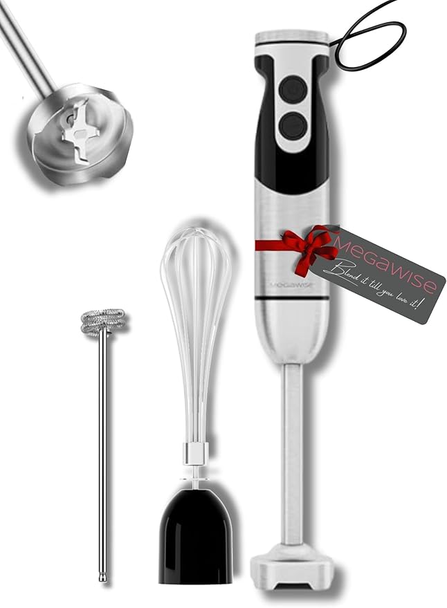 Megawise High-Power Hand Blender – 400W Max Power